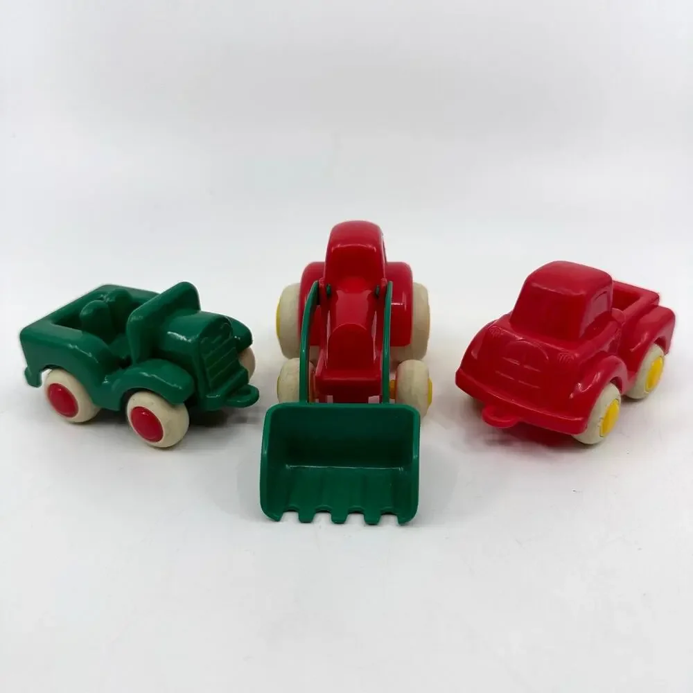 Viking Toys Car Lot 5 VTG Plastic Vehicles Truck Tractor Loader Mover Sweden Toy